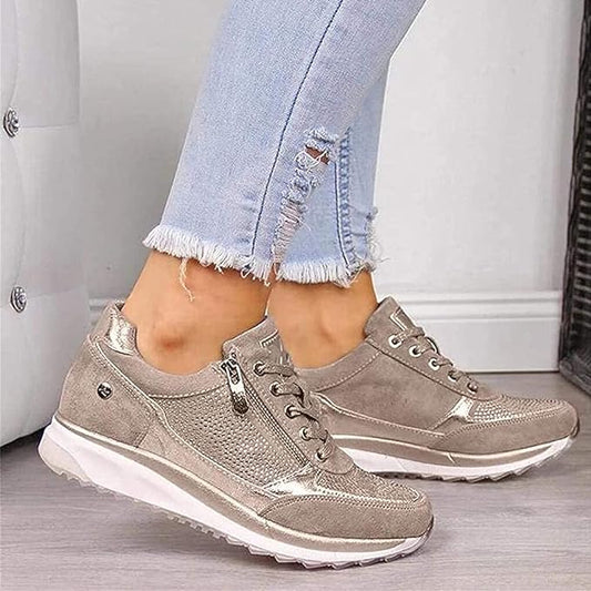 Serena | Zip-Up Sneakers