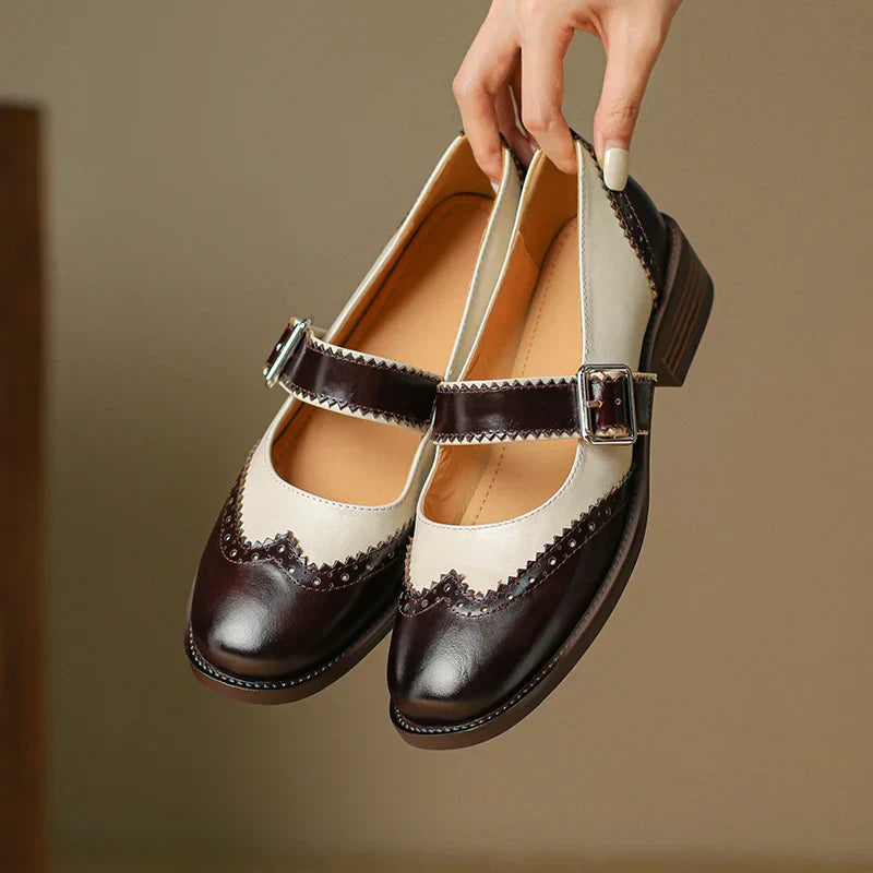 Elara | Leather Mary Janes
