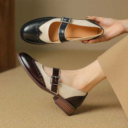 Elara | Leather Mary Janes