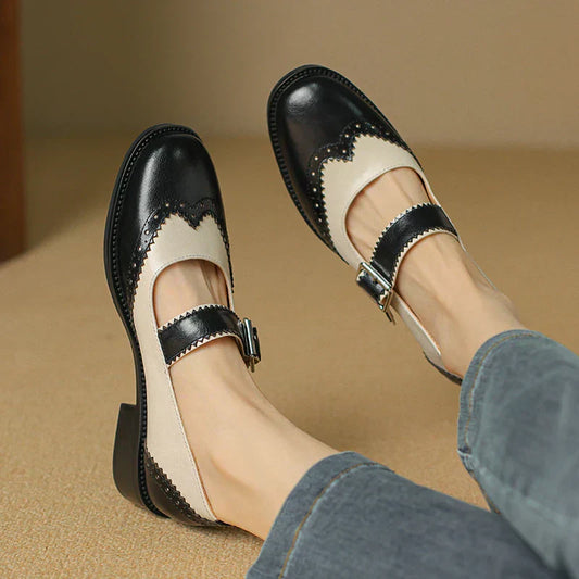 Elara | Leather Mary Janes