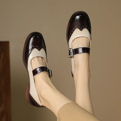 Elara | Leather Mary Janes