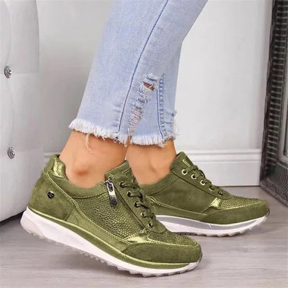 Serena | Zip-Up Sneakers